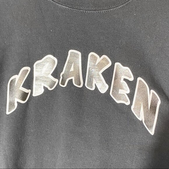Gildan Black Kraken Crew Neck Sweatshirt M - Picture 8 of 11
